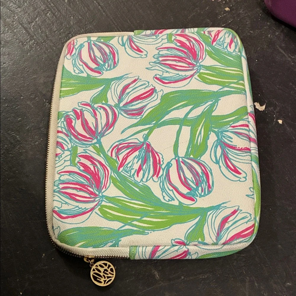 Lilly Pulitzer Floral Tablet Case - Pink, Green, Cream
